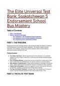 The Elite Saskatchewan S Endorsement School Bus Test Bank &vert; Q&A with Deep-Dive Rationales &lpar;2026&sol;2027 SGI Standards&rpar;