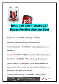 BIOL 230 Lab 1 Questions & Answers 2026&sol;2027 &vert; 26 Questions &vert; Microscopy&comma; Scientific Method&comma; Cells&comma; Central Dogma & DNA