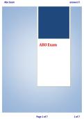 ABO Exam Study Guide&comma; Practice Questions & Exam Review 2026&sol;2027