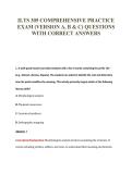 ILTS 305 COMPREHENSIVE PRACTICE&NewLine;EXAM &lpar;VERSION A&comma; B & C&rpar; QUESTIONS&NewLine;WITH CORRECT ANSWERS