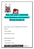 BIOL 230 Week 4 Exam Questions & Answers 2026&sol;2027 &vert; 50&plus; Questions &vert; Island Biogeography&comma; Succession&comma; Biodiversity&comma; Primary Production & Trophic Ecology