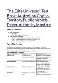 The Elite Universal Test Bank&colon; ACT Public Vehicle Driver Authority & Transport Regulations Mastery 2026&sol;2027