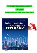 Test Bank for Intermediate Accounting&comma; 11th Edition by David Spiceland&comma; Mark Nelson&comma; Wayne Thomas & Jennifer &ndash; Complete All Chapters with Correct Answers &lpar;Latest 2026 Updates&rpar;