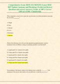 BIOS 252 Comprehensive Exam &vert; Questions and Correct Answers &vert; Latest 2026&sol;2027 Update &vert; Anatomy and Physiology II with Lab Review