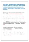 MHIC NASCLA CONTRACTORS GUIDE EXAM &vert;&vert; MOST RECENT &NewLine;EXAM 2026&vert;2027 ACTUAL COMPLETE REAL EXAM QUESTIONS &NewLine;AND CORRECT ANSWERS &lpar;VERIFIED ANSWERS&rpar; ALREADY &NewLine;GRADED A&plus; &vert; GUARANTEED SUCCESS&excl;&excl; NEWEST EXAM &vert; JUST &NewLine;RELEASED&excl;&excl;&rsquo; 