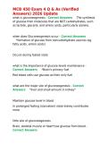 MCB 450 Exam 4 Q & As &lpar;Verified Answers&rpar; 2026 Update&period;