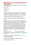 MCB Exam -4 Q & As &lpar;Verified Answers&rpar; 2026 Update