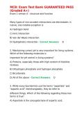 MCB Exam -4 Q & As &lpar;Verified Answers&rpar; 2026 Update