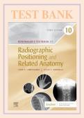 Test Bank for Bontrager's Textbook of Radiographic Positioning and Related Anatomy by John P&period; Lampignano & Leslie E&period; Kendrick &vert; Radiography Practice Questions & Answers &vert; 2026 &vert; Pass Your First Time