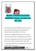 HEALTH PROMOTION EXAM COMPLETE PACKAGE DEAL