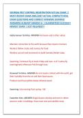 GEORGIA PEST CONTROL REGISTRATION ACTUAL EXAM &vert;&vert; &NewLine;MOST RECENT EXAM 2026&vert;2027 ACTUAL COMPLETE REAL &NewLine;EXAM QUESTIONS AND CORRECT ANSWERS &lpar;VERIFIED &NewLine;ANSWERS&rpar; ALREADY GRADED A&plus; &vert; GUARANTEED SUCCESS&excl;&excl; &NewLine;NEWEST EXAM &vert; JUST RELEASED&excl;&excl; 