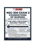 NSG-300 Foundations of Nursing &mdash; INSTANT PDF DOWNLOAD &mdash; Verified NSG-300 Exam 2 &vert; Grand Canyon University &vert; Q & A &vert; 2026&sol;2027 Edition