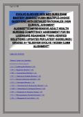 Evolve Elsevier HESI Med Surg Exam Mastery 2026&sol;2027 &ndash; 200&plus; Multiple-Choice Questions with Detailed Rationales &vert; NGN Clinical Judgment Aligned &vert; Comprehensive Adult Health Nursing Competency Assessment for RN Licensure Readiness &vert; 100&percnt; Verified Solutions 