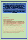ISYE 6644 Exam Premium Practice Question Bank 2026-2027&colon; Simulation and Modeling for Engineering and Science &vert; Georgia Institute of Technology &vert; Industrial & Systems Engineering &vert; 200&plus; Multiple-Choice Questions with Detailed Rationales &vert; Already Graded A&plus;