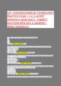 CST Practice Exam 1&comma; 2 & 3 Bundle 2026 &vert; 525 Questions with Answers &vert; NBSTSA Test Bank