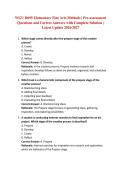 WGU D695 Elementary Fine Arts Methods &vert; Pre-assessment Questions and Correct Answers with Complete Solution &vert; Latest Update 2026&sol;2027