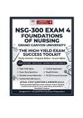 NSG-300 Foundations of Nursing &mdash; INSTANT PDF DOWNLOAD &mdash; Verified NSG-300 Exam 1&comma; 2&comma; 3 & 4 &vert; Grand Canyon University &vert; Q & A &vert; 2026&sol;2027 Edition &lpar;PDF&rpar; resource featuring exam-focused questions&comma; NGN-style case studies&comma; and complete rationales&period; Coverage incl