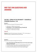 &NewLine;MSP TEST ONE QUESTIONS AND &NewLine;ANSWERS