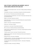 NUR 155 EXAM 1 QUESTIONS AND ANSWERS &vert; NUR 155 STUDY GUIDE & PRACTICE TEST 2026&sol;2027
