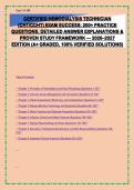 CERTIFIED HEMODIALYSIS TECHNICIAN &lpar;CHT&sol;CCHT&rpar; EXAM SUCCESS &ndash; 200&plus; Practice Questions&comma; Detailed Answer Explanations & Proven Study Framework &vert; 2026&ndash;2027 Edition &vert; A&plus; Graded&comma; 100&percnt; Verified Solutions &vert; Renal Physiology&comma; Vascular Access&comma; Patient Monitoring&comma; Di