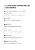 OTP 2 FINAL EXAM ACTUAL QUESTIONS AND&NewLine;CORRECT ANSWERS