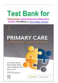 Test Bank for Primary Care&colon; Interprofessional Collaborative Practice 7th Edition &lpar;Terry Mahan Buttaro&comma; 2024&rpar;&comma; Chapter 1-228 &vert; Complete Guide A&plus;