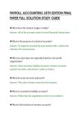PAYROLL ACCOUNTING 35TH EDITION&NewLine;EXAMINATION TEST COMPLETE QUESTIONS&NewLine;AND ANSWERS