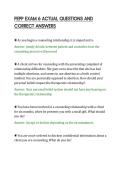PEPP EXAM 6 ACTUAL QUESTIONS AND&NewLine;CORRECT ANSWERS