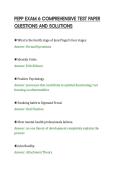 PEPP EXAM 6 COMPREHENSIVE TEST PAPER&NewLine;QUESTIONS AND SOLUTION