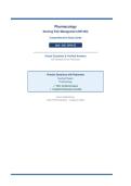 Pharmacology&NewLine;Nursing Pain Management &lpar;NR 293&rpar;&NewLine;Comprehensive Study Guide&NewLine;2026 &sol; 2027 UPDATE&NewLine;Actual Questions & Verified Answers&NewLine;with Detailed Clinical Rationales