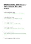 PN4003 VARIATIONS IN HEALTH FINAL EXAM&NewLine;ACTUAL QUESTIONS AND CORRECT&NewLine;ANSWERS