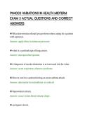 PN4003 VARIATIONS IN HEALTH MIDTERM&NewLine;EXAM 3 ACTUAL QUESTIONS AND CORRECT&NewLine;ANSWERS