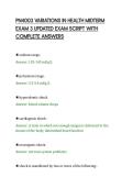 PN4003 VARIATIONS IN HEALTH MIDTERM&NewLine;EXAM 3 UPDATED EXAM SCRIPT WITH&NewLine;COMPLETE ANSWERS