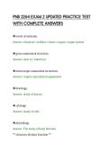 PNB 2264 EXAM 2 UPDATED PRACTICE TEST&NewLine;WITH COMPLETE ANSWERS