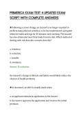 PRIMERICA EXAM TEST 4 UPDATED EXAM&NewLine;SCRIPT WITH COMPLETE ANSWERS&NewLine;