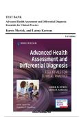 Test Bank &ndash; Advanced Health Assessment and Differential Diagnosis&colon; Essentials for Clinical Practice 1st Edition by Karen Myrick & Laima Karosas &ndash; All Chapters Covered &ndash; Practice Questions & Rationales &ndash; APRN&sol;NP Prep &ndash; ISBN&colon; 9780826162557 &ndash; Updated 2026&sol;20