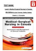 Test Bank for Lewis's Medical-Surgical Nursing in Canada 4th Edition by Jane Tyerman & Shelley Cobbett &vert; Chapters 1&ndash;72
