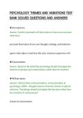PSYCHOLOGY THEMES AND VARIATIONS TEST&NewLine;BANK SOLVED QUESTIONS AND ANSWERS