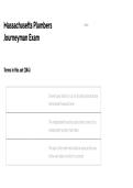 Massachusetts Plumbers Journeyman Exam Questions and Answers &vert; Plumbing License Exam Prep