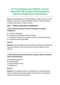 DC Property Manager Exam 2026&sol;2027 &ndash; Financial &NewLine;Management&comma; NOI&comma; Cap Rates & Operating Expenses &NewLine;Questions & Detailed Answers with Rationales