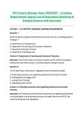 DC Property Manager Exam 2026&sol;2027 &ndash; Licensing &NewLine;Requirements&comma; Agency Law & Regulations Questions & &NewLine;Detailed Answers with Rationales