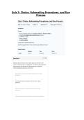 JURI 625 Quiz 3- Choice&comma; Rulemaking Procedures&comma; and Due&NewLine;Process &vert; Questions with 100&percnt; Correct Answers &vert; Verified &vert;&NewLine;Latest Update