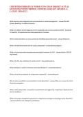 CERTIFIED EMERGENCY NURSE &lpar;CEN&rpar; EXAM 2026&sol;2027 ACTUAL QUESTIONS WITH VERIFIED ANSWERS ALREADY GRADED A&plus; LATEST UPDATE&excl;&excl;&excl;&period;