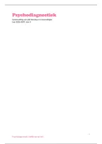 Psychodiagnostiek volledige Samenvatting &vert; Tilburg University &vert; 2026&sol;27