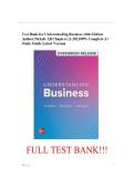 Test Bank for Understanding Business 14th Edition Author&colon;Nickels All Chapters &lbrack;1-20&rsqb; 100&percnt; Complete A&plus; Study Guide Latest Version ISBN&colon; 9780078023163