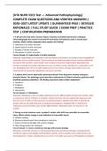 UTA NURS 5315 Test &mdash; Advanced Pathophysiology&rsqb; &NewLine;COMPLETE EXAM QUESTIONS AND VERIFIED ANSWERS &vert; &NewLine;2026&ndash;2027 LATEST UPDATE &vert; GUARANTEED PASS &vert; DETAILED &NewLine;RATIONALES &vert; FULL STUDY GUIDE &vert; EXAM PREP &vert; PRACTICE &NewLine;TEST &vert; CERTIFICATION PREPARATION