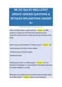 NR 341 Quiz &num;1 ABGs LATEST UPDATE VERIFIED QUESTIONS & DETAILED EXPLANATIONS GRADED A&plus;