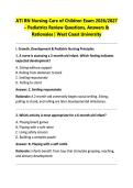 ATI RN Nursing Care of Children Exam 2026&sol;2027 &ndash; Pediatrics Review Questions&comma; Answers & &NewLine;Rationales &vert; West Coast University 