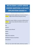 NR 341 EXAM 1 LATEST UPDATE VERIFIED QUESTIONS & DETAILED EXPLANATIONS GRADED A&plus; PACKAGE DEAL