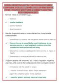 NUR2063 ESSENTIALS OF PATHOPHYSIOLOGY EXAM 2 RASMUSSEN 2026&sol;2027 &vert; COMPLETE EXAM PREP STUDY GUIDE &vert; PRACTICE QUESTIONS & CORRECT ANSWERS &vert; HIGH-YIELD CONCEPTS